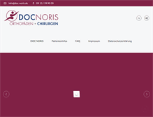 Tablet Screenshot of doc-noris.de